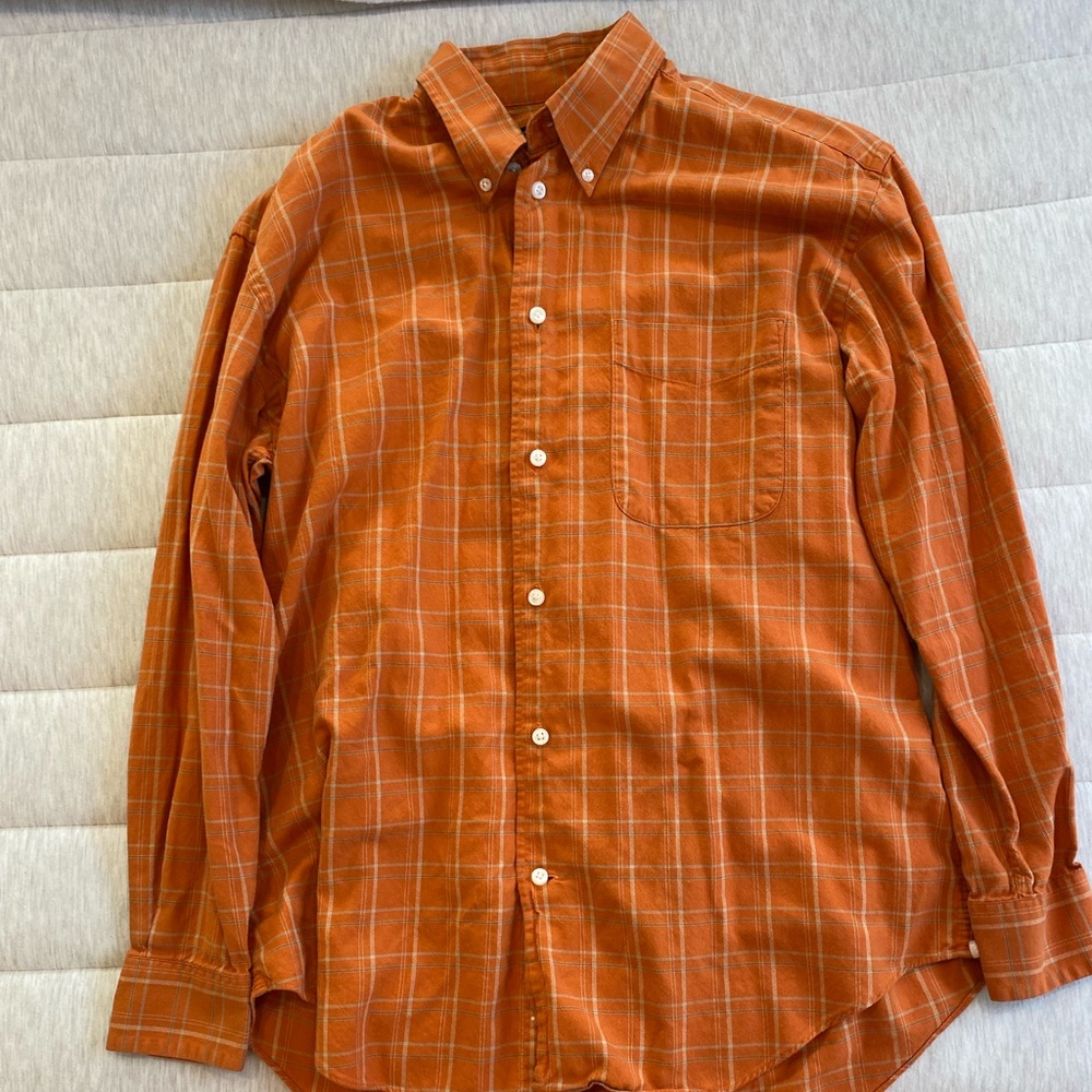 Cute Orange button down shirt